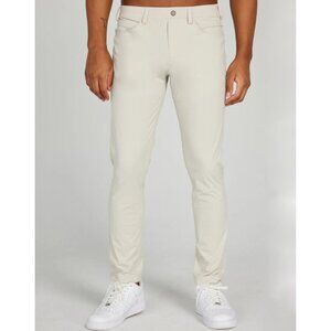 Men's Slim Fit Cream Chinos